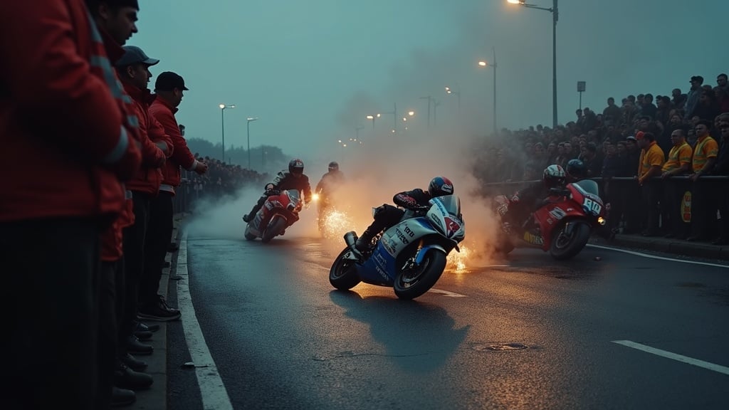 Bike crash at Isle of Man TT Races injures spectators